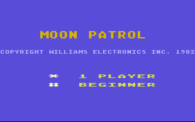 Moon Patrol (1983) (Atari) Screenshot